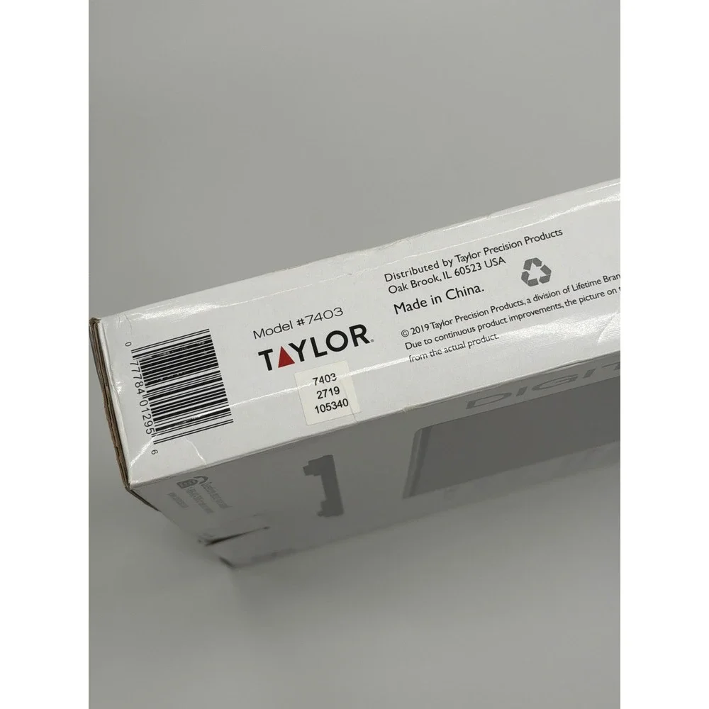 Taylor Digital‎ Bath Scale 7403 Stainless Steel 440lb Capacity Backlit LCD New